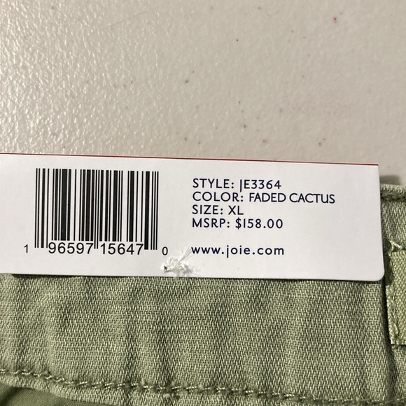 Joie Pleated Short, XL, Faded Cactus, Style JE3364 - Picture 12 of 16